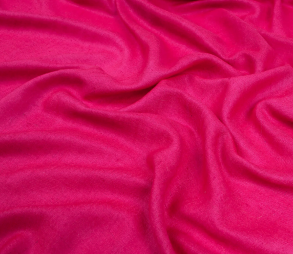 Cerise Pink Solid Pashmina - Image 6